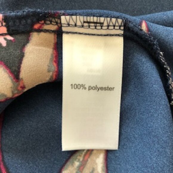 Maurices Kimono Long Shrug Jacket Semi Sheer Floral Navy Pink White 2X XXL - Picture 8 of 8